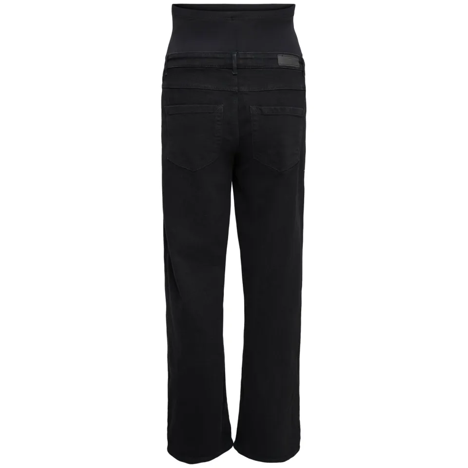 Only MATERNITY OLMSNOW zwangerschaps wide leg jeans - zwart, foto 3