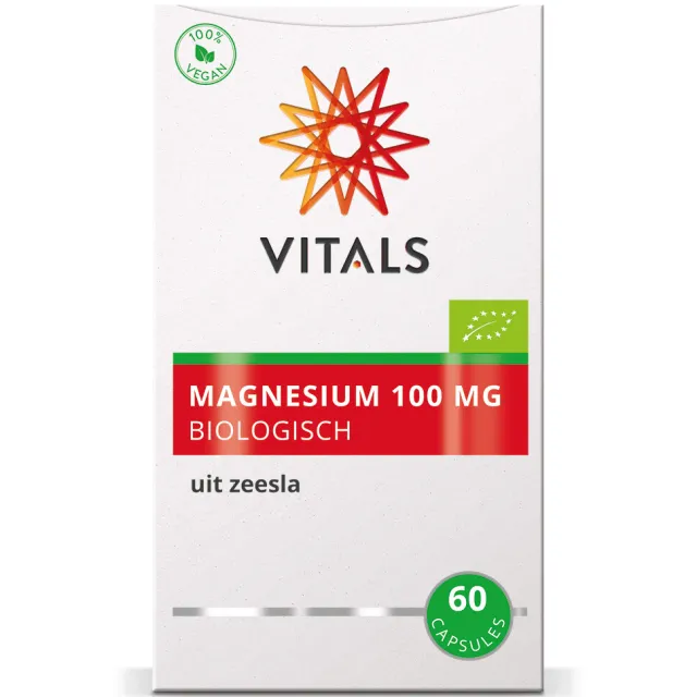 Vitals Magnesium Biologisch 100 mg capsules