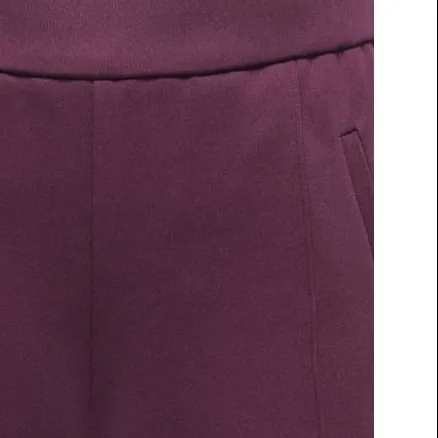 Only wide leg casual broek donkerpaars, foto 4
