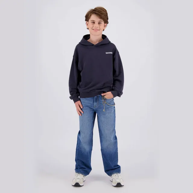 Raizzed Hanoi baggy loose fit jeans - mediumblauw Dark blue stone