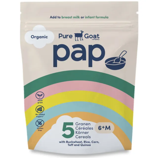Pure Goat Bio Pap 5 Granen 6+ mnd 200 gr