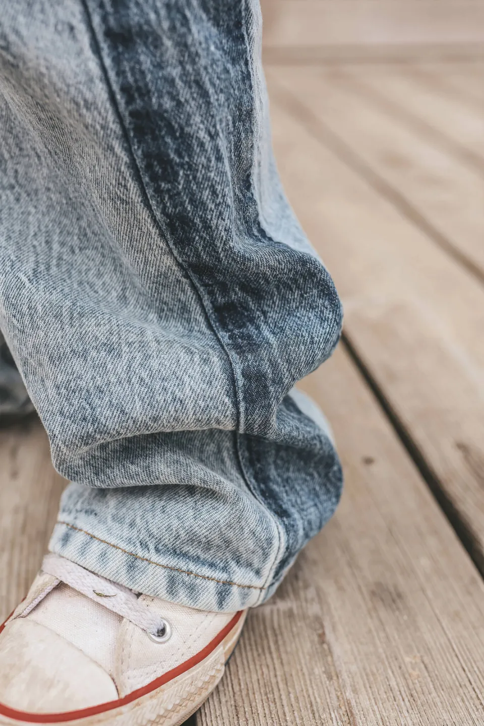 Your Wishes wide leg jeans light blue denim, foto 4