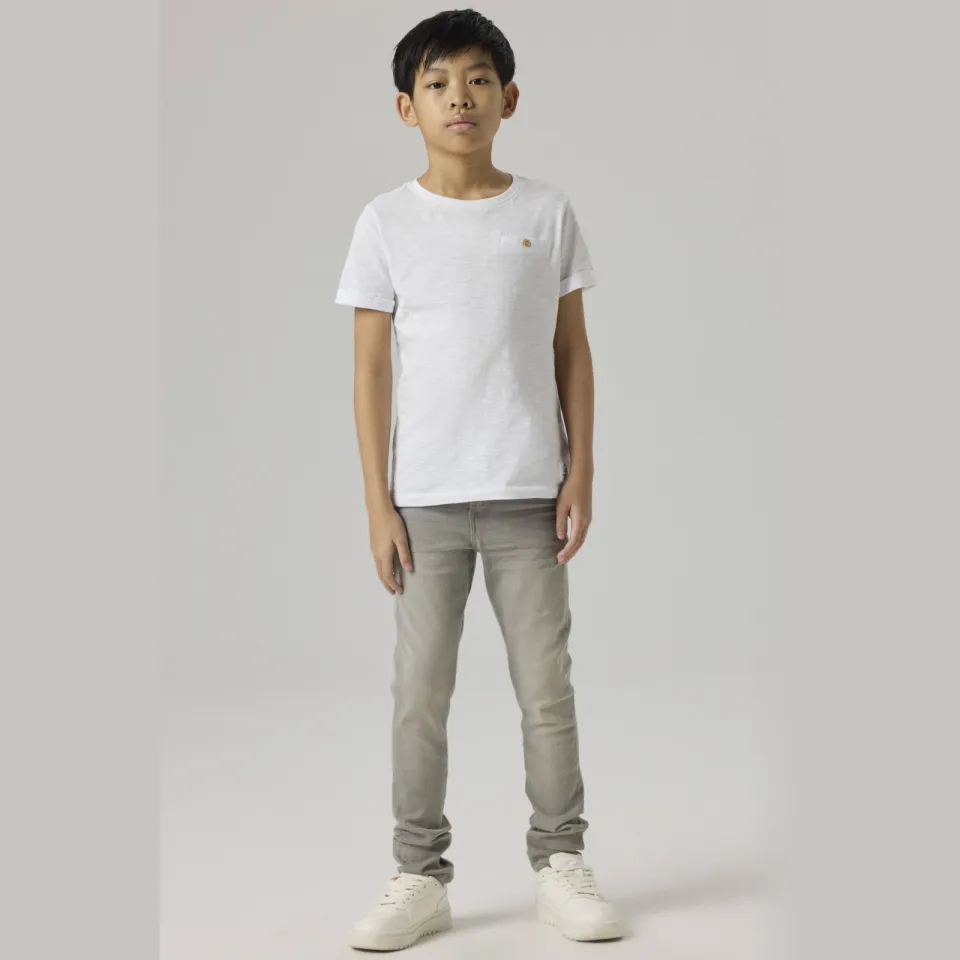 NAME IT KIDS slim fit jeans NKMSILAS grijs Medium Grey Denim