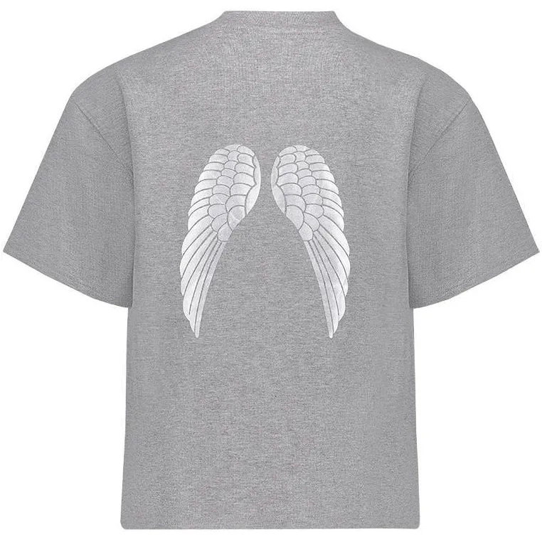 Frankie&Liberty Wish Tee boxy T-shirt grijs, foto 4
