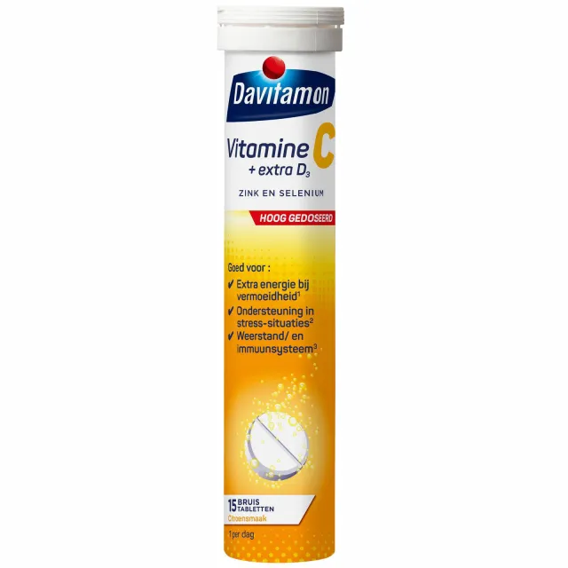 Davitamon Vitamine C + extra D3 bruistabletten