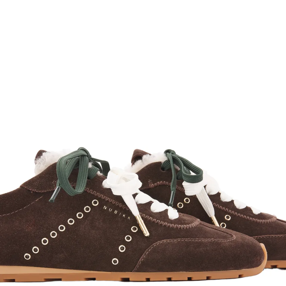 Nubikk Billy Lou Fur II lage sneakers bruin, foto 5