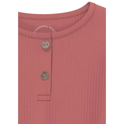 s.Oliver longsleeve met knoopjes roze, foto 4