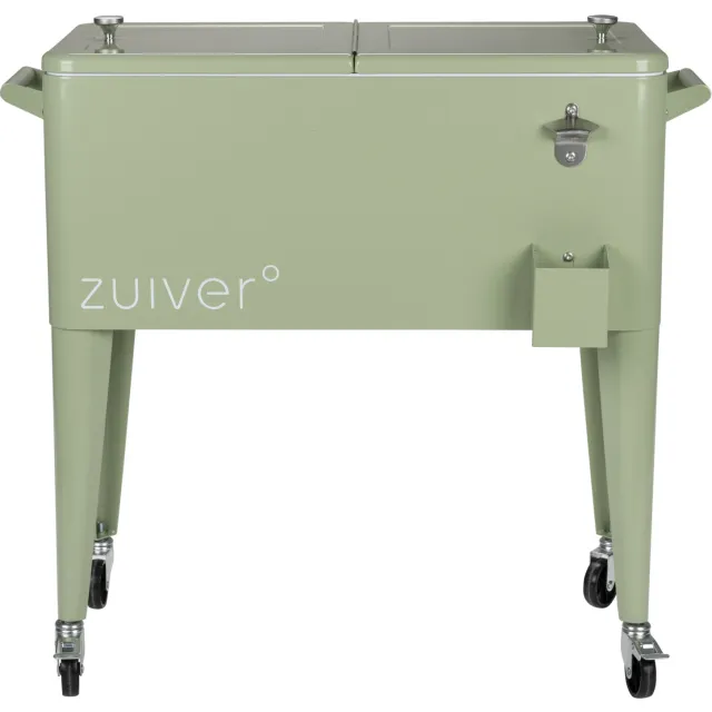 Zuiver Koelbox 'Cooler Be Cool' Op wielen, kleur Groen