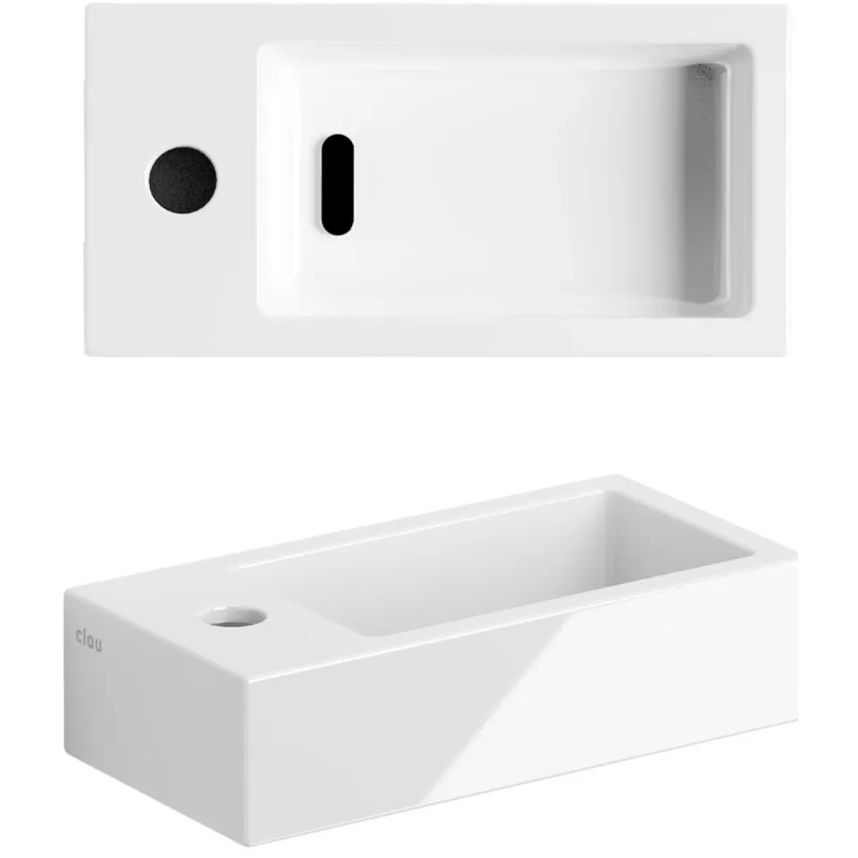 Fontein Clou Flush 3 36x18x9 cm Keramiek Glans Wit Clou