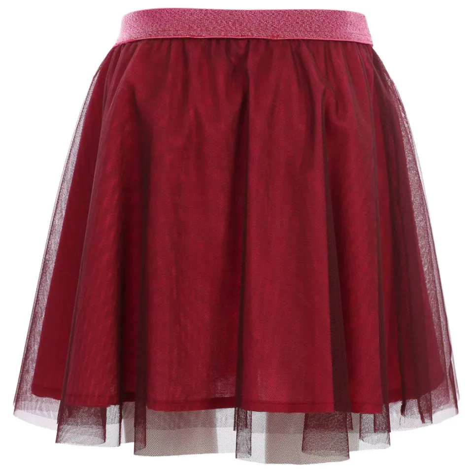 LOOXS little korte tule rok donkerrood, foto 4