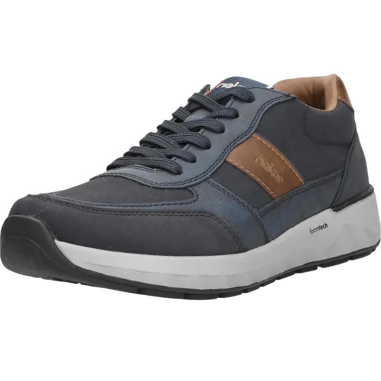 Rieker Sneakers zwart met roze details, foto 4