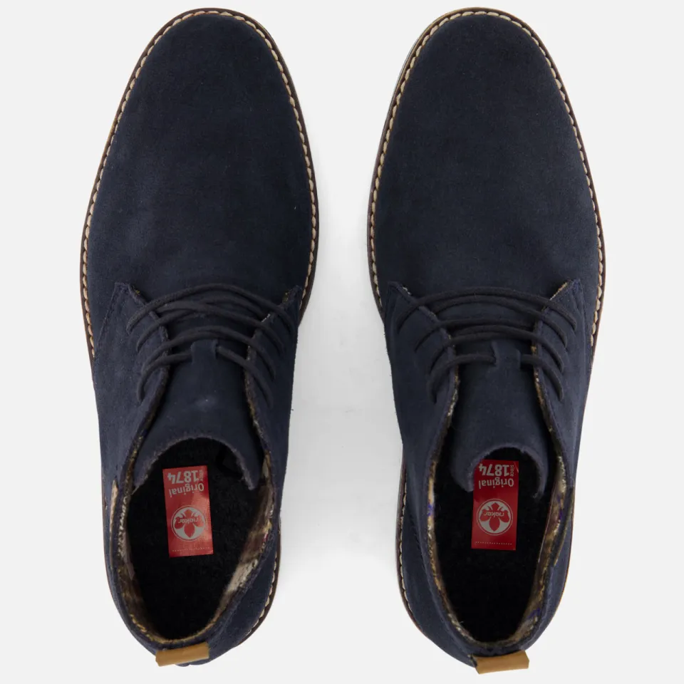 Rieker veterschoenen hoog navy, foto 6