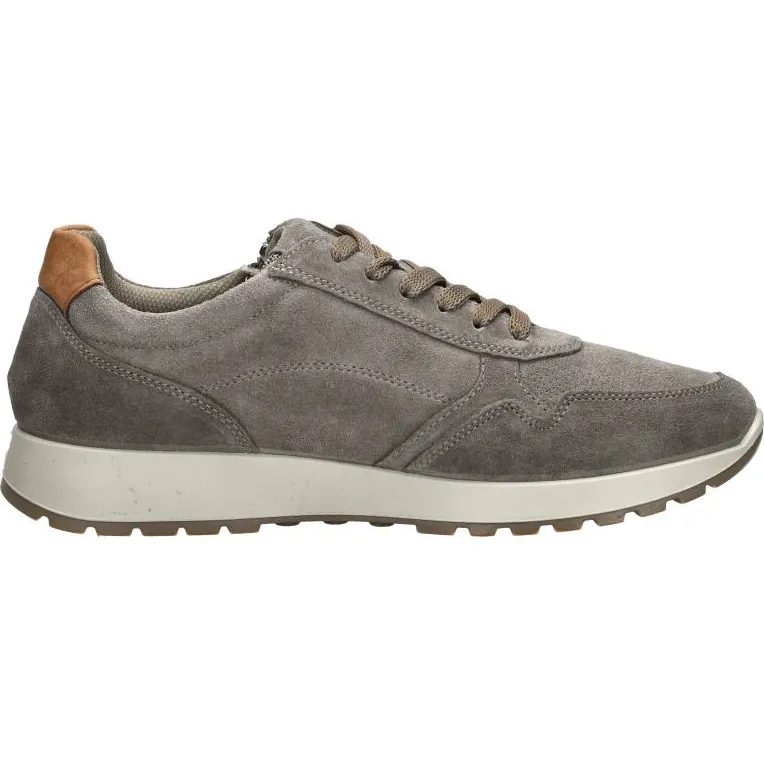 Imac lage veterschoen grijs Taupe