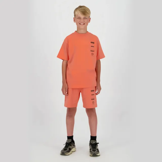 Raizzed relaxed sweatshort koraaloranje