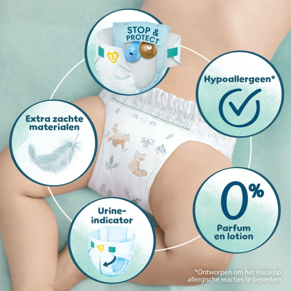 Pampers Harmonie Maat 6 maandbox - 144 luiers - 13kg+, foto 5