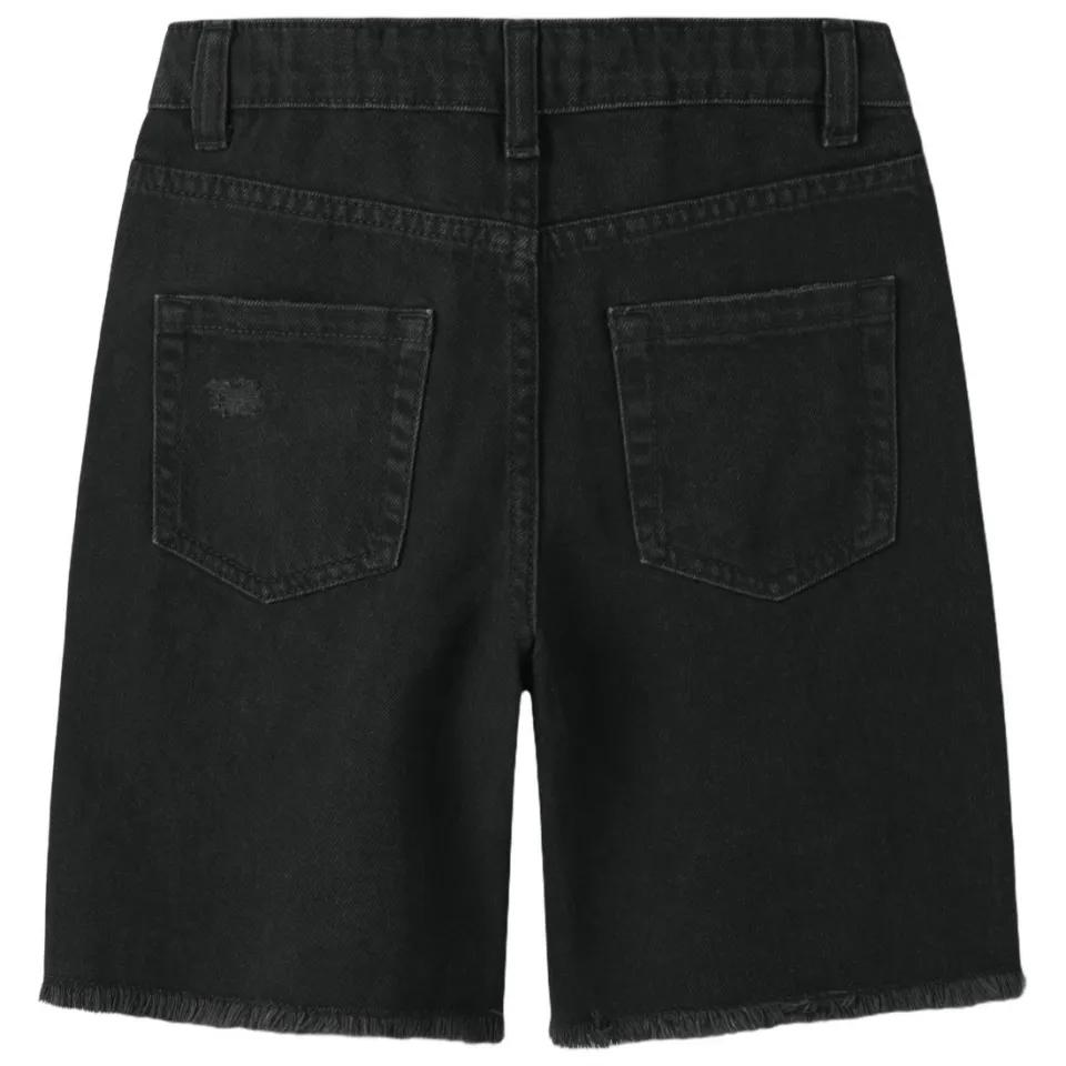 NAME IT NKFBELLA denim wide leg short zwart, foto 3