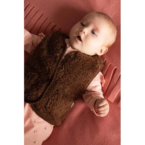 BESS teddy bodywarmer bruin, foto 4