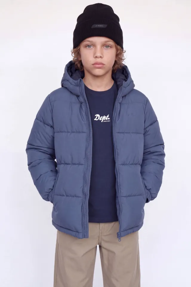 JJ Rebel pufferjas blauw