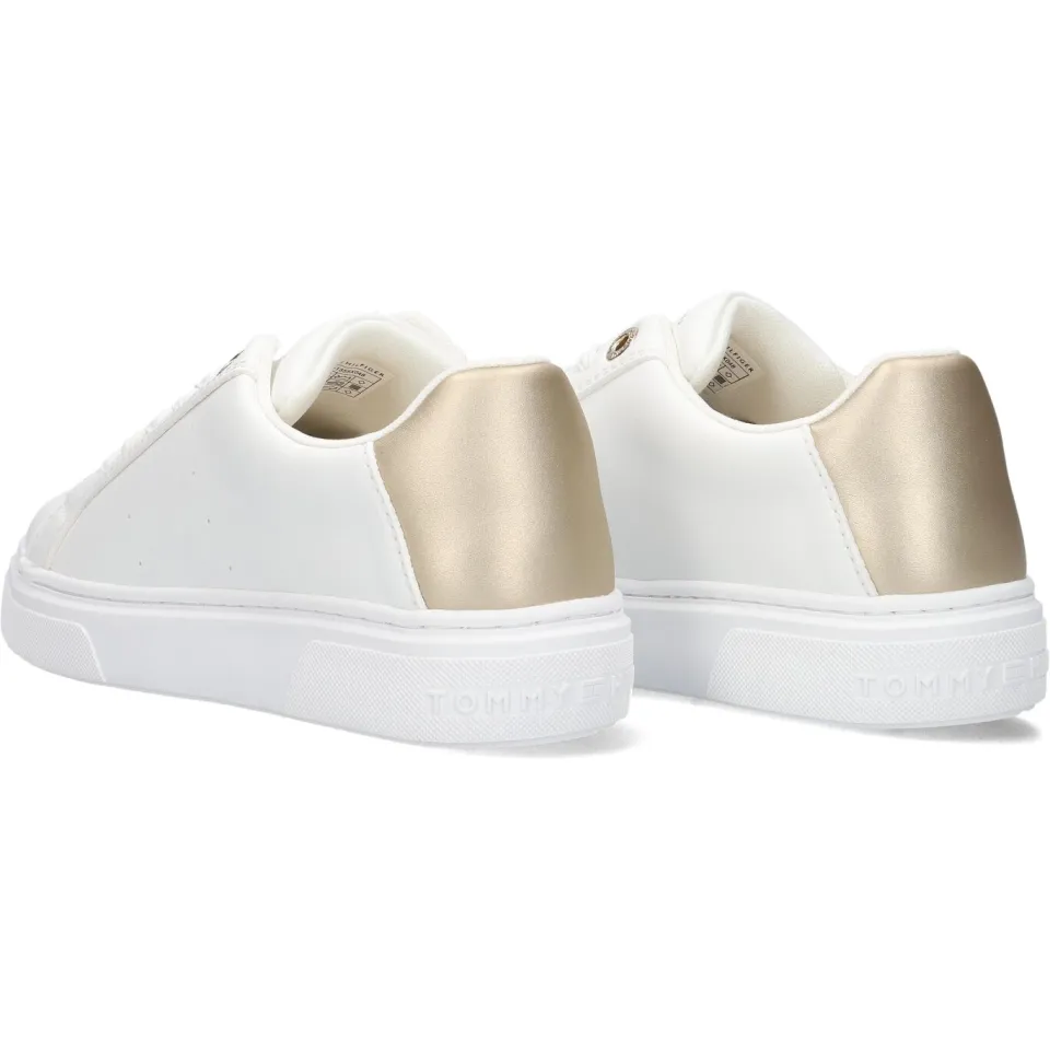 Tommy Hilfiger Crystal sneakers wit, foto 3