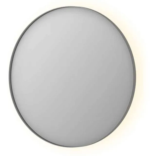 Ink Spiegel INK SP17 Rond Colour Changing LED Rondom 80 x 4 x 80 cm Dimbaar In Aluminium Kader Geborsteld RVS