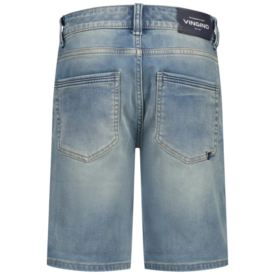Vingino jeansshort light blue denim, foto 3