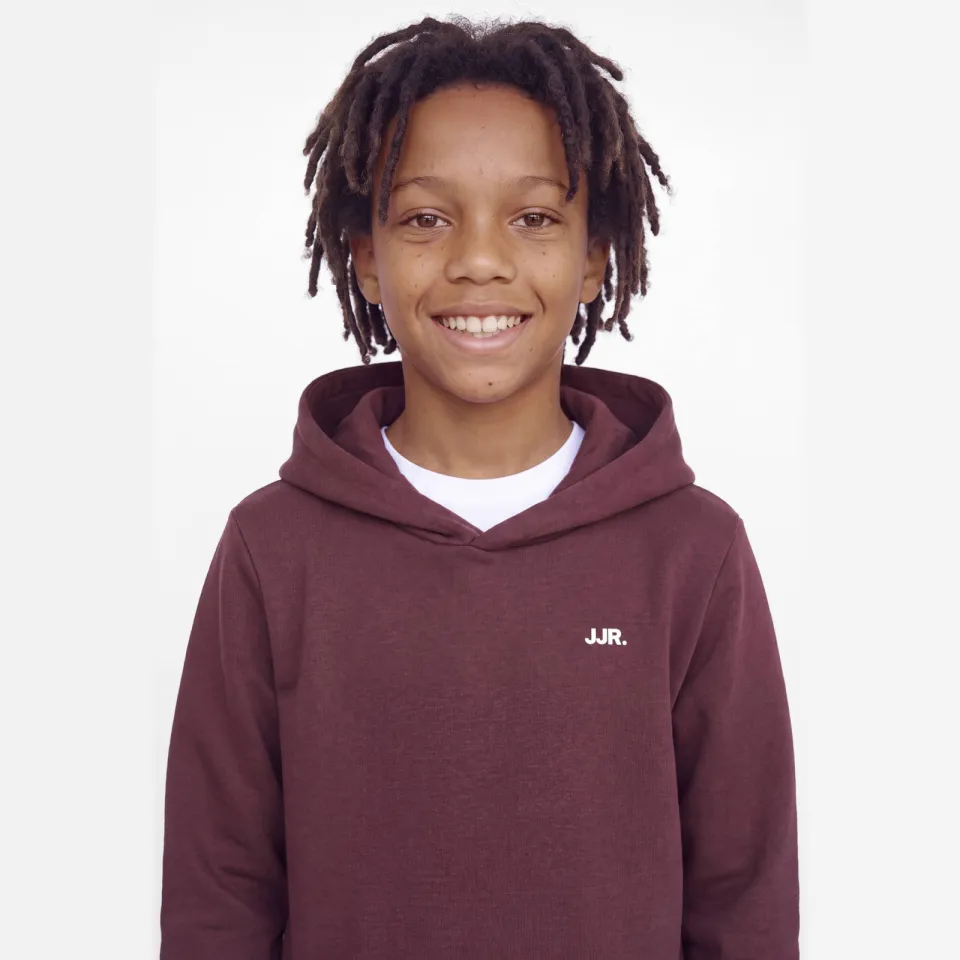 JJ Rebel JUNIOR rechtvallende hoodie - wijnrood, foto 4