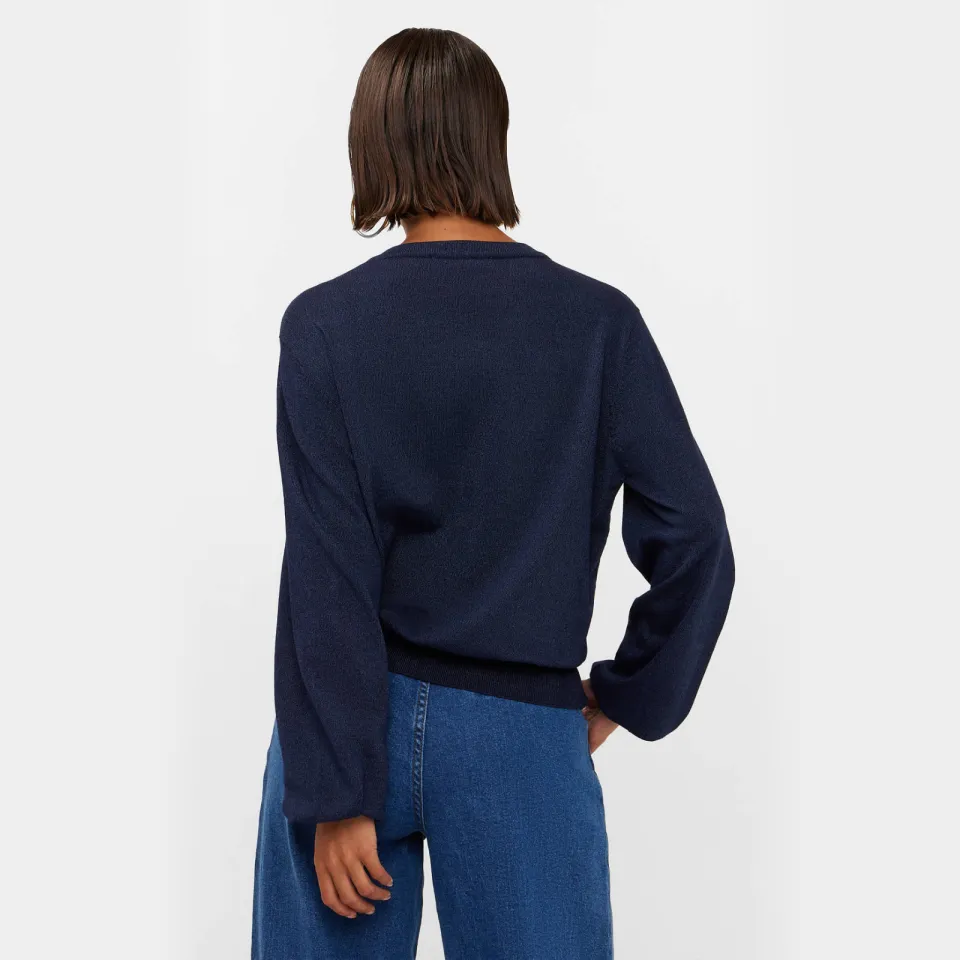 AMAYA Amsterdam pullover met glitters - donkerblauw, foto 4