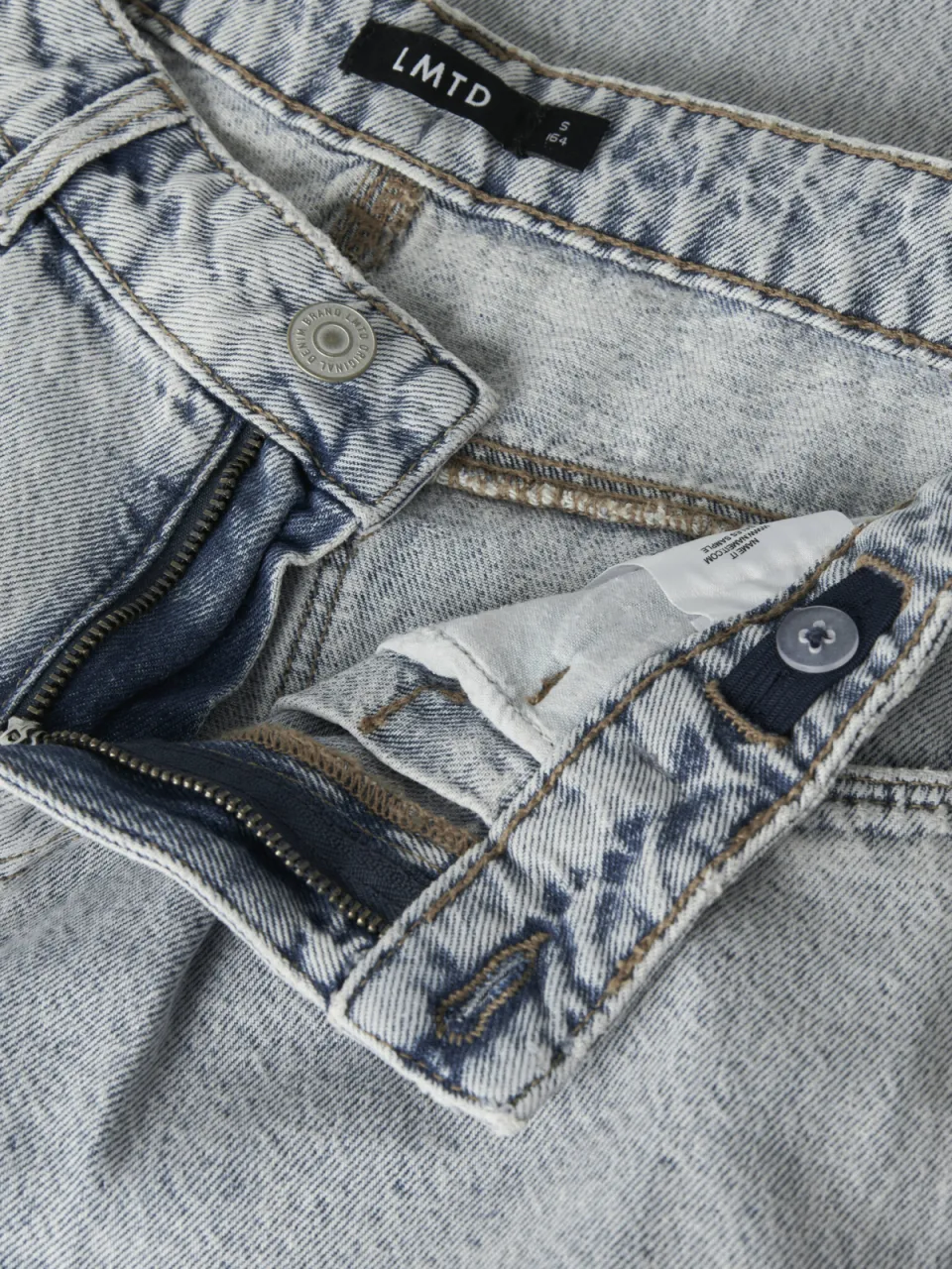 LMTD low waist barrel jeans - lichtblauw, foto 5