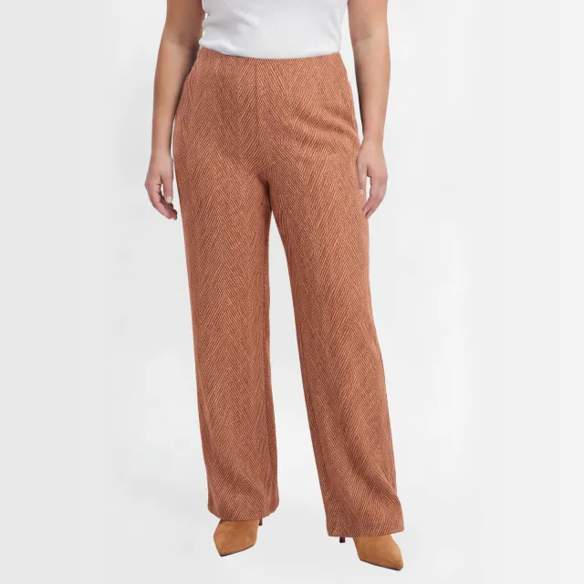 Yoek Fishbone pantalon bruin, foto 3