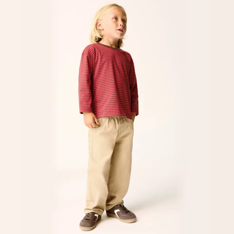 Mango Kids casual broek lichtbruin