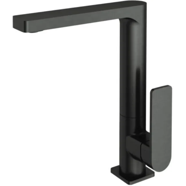 Hotbath Wastafelkraan Hotbath Gal Met Draaibare Uitloop 25 cm Geborsteld Gunmetal PVD
