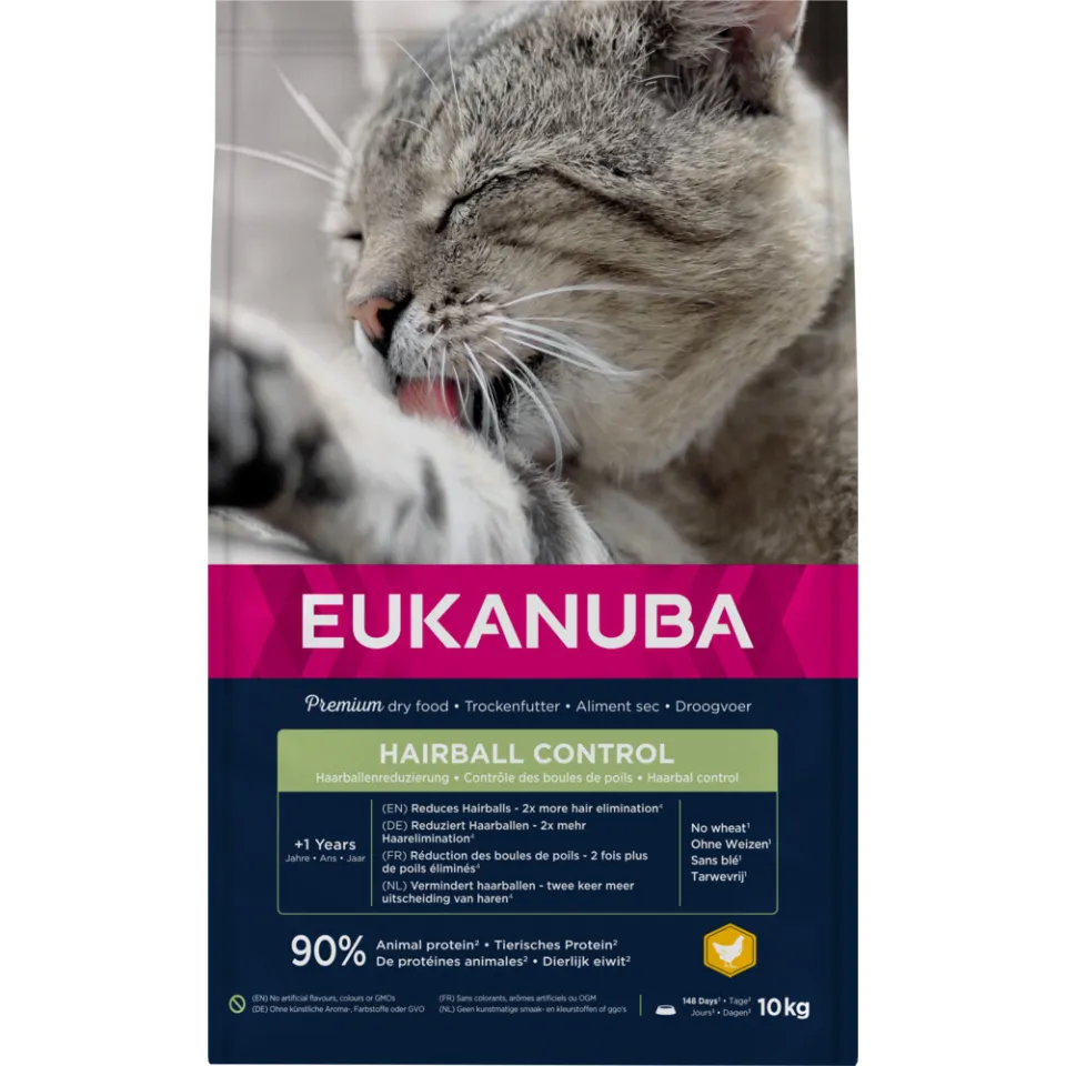 Eukanuba Adult Hairball Control droogvoer kip, foto 2