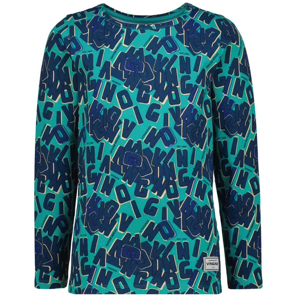 Vingino pyjama met print donkerblauw donkerblauw/blauw, foto 2