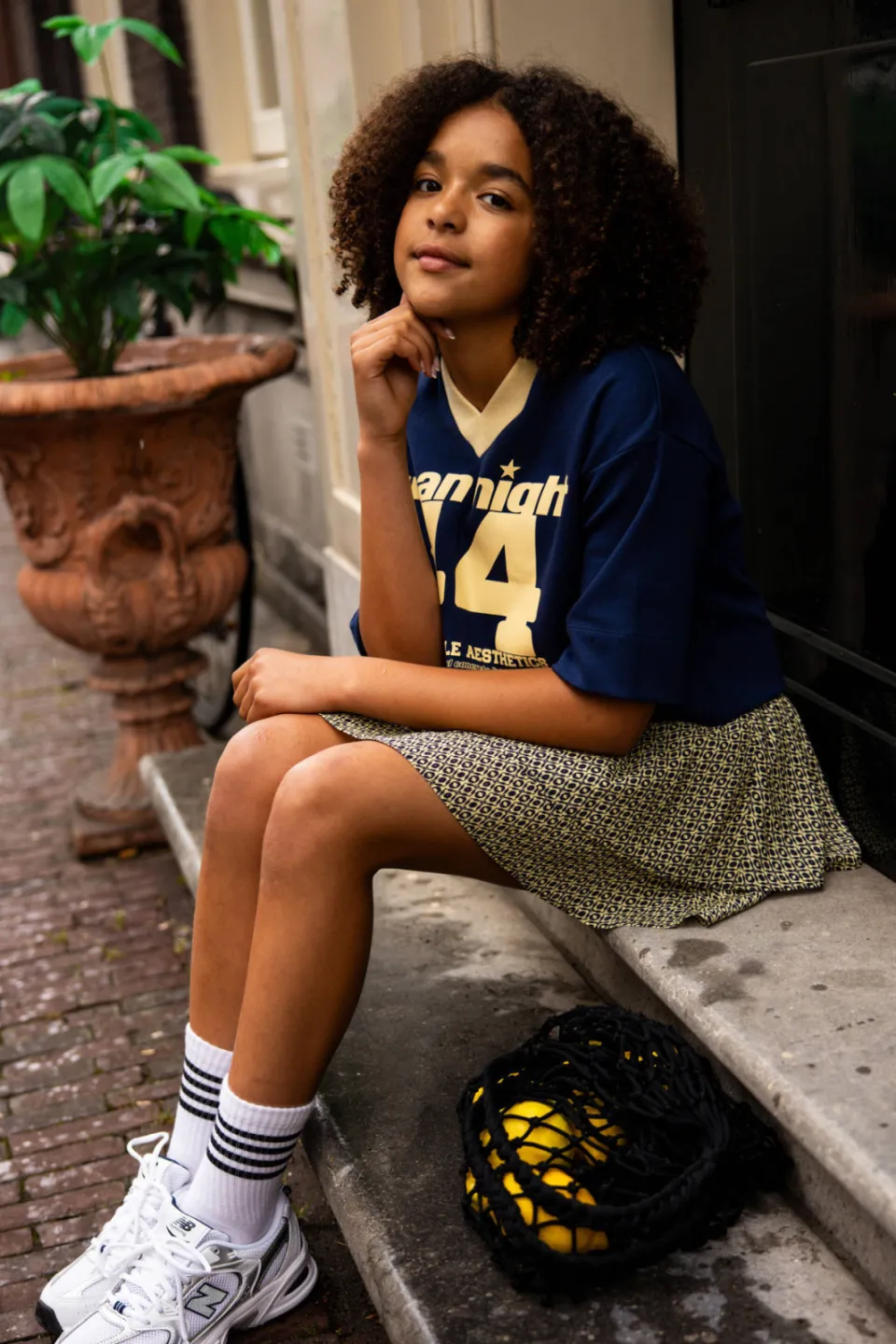 LOOXS 10sixteen mini strokenrok met print beige, foto 5