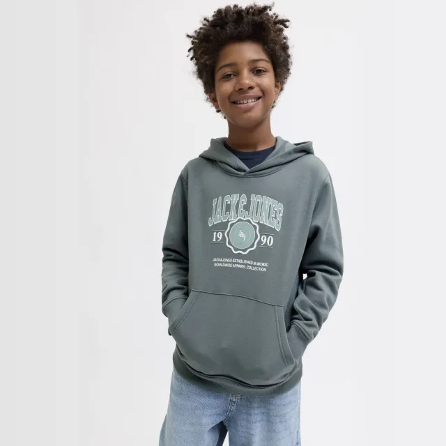 Jack & Jones JUNIOR hoodie grijsblauw