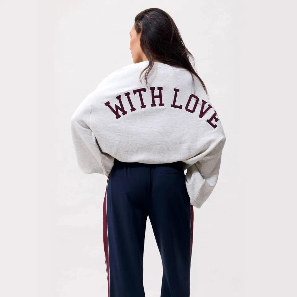Catwalk Junkie katoenen oversized sweater met backprint - grijs, foto 5