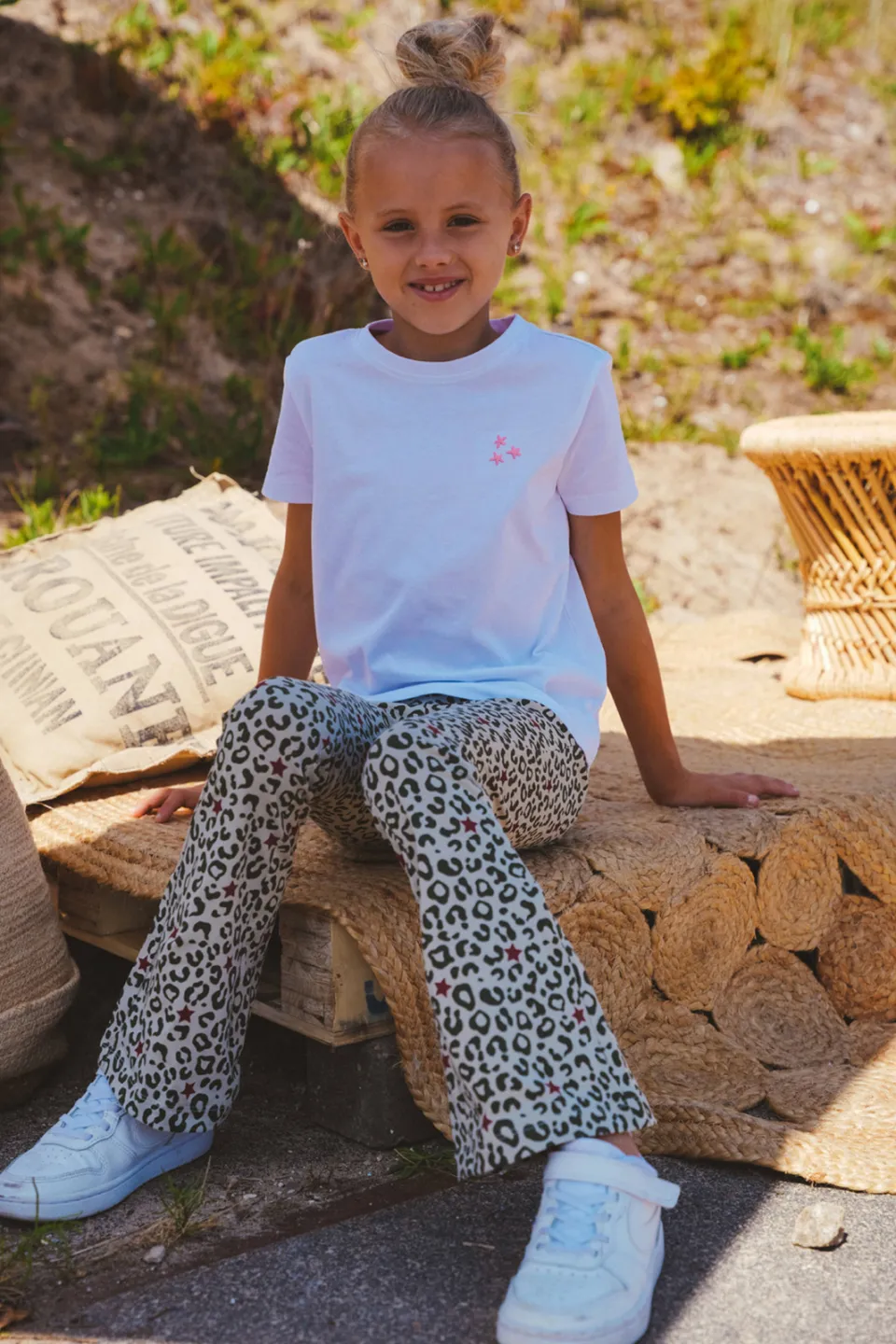TYGO & vito jersey T-shirt met backprint wit