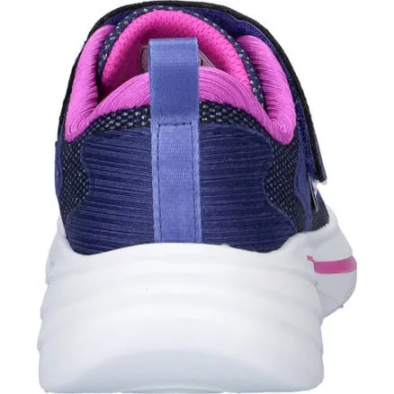 Skechers Wave 92 sneakers met glitters blauw/roze, foto 2