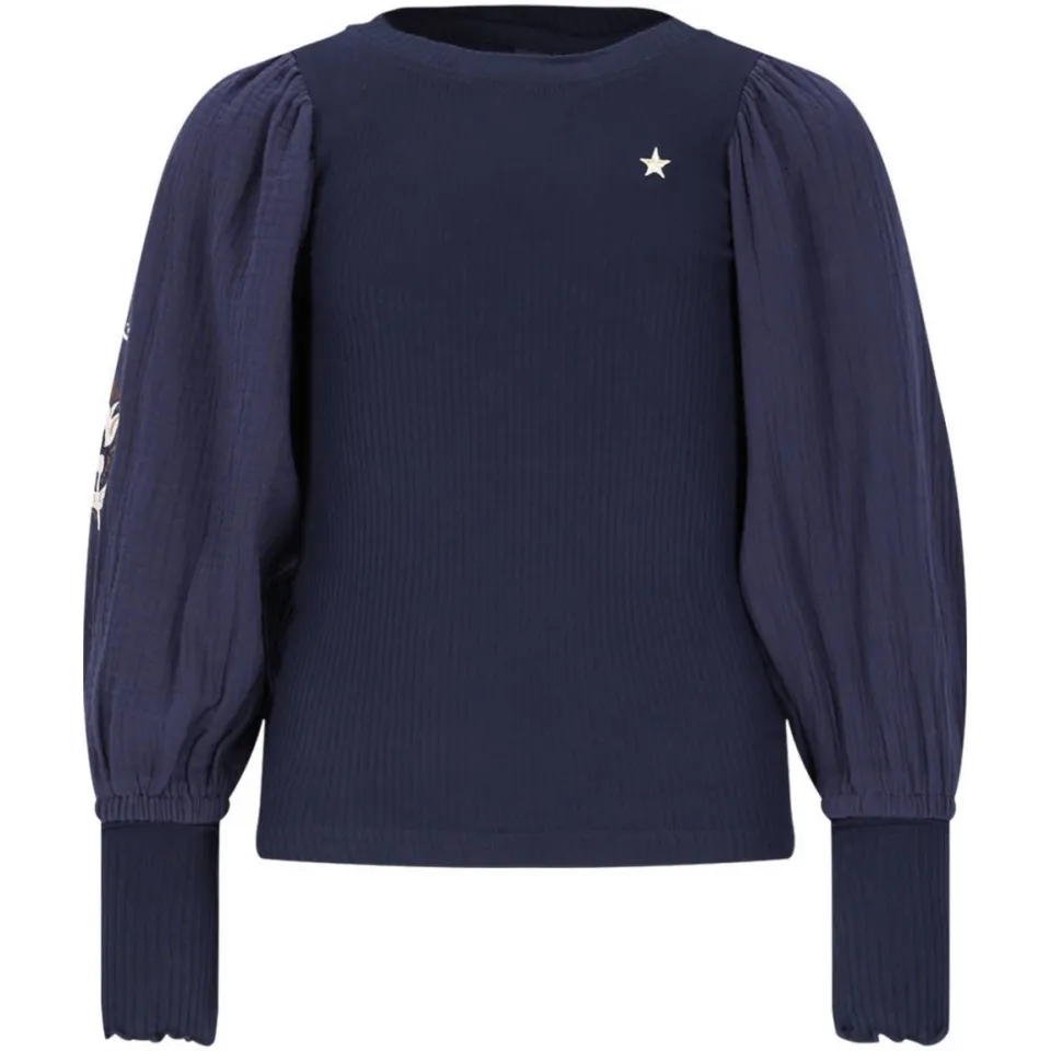 Like Flo blousetop donkerblauw, foto 2