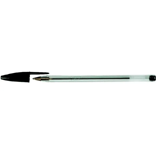 Bic Balpen bic cristal medium zwart doos Gratis
