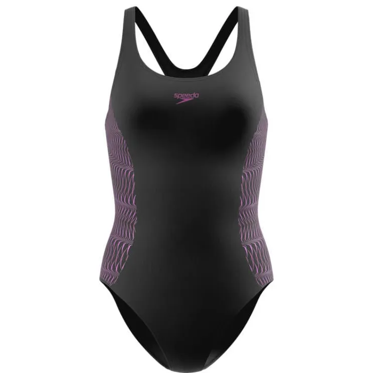 Speedo Medalist EnduraFlex badpak zwart/paars, foto 2