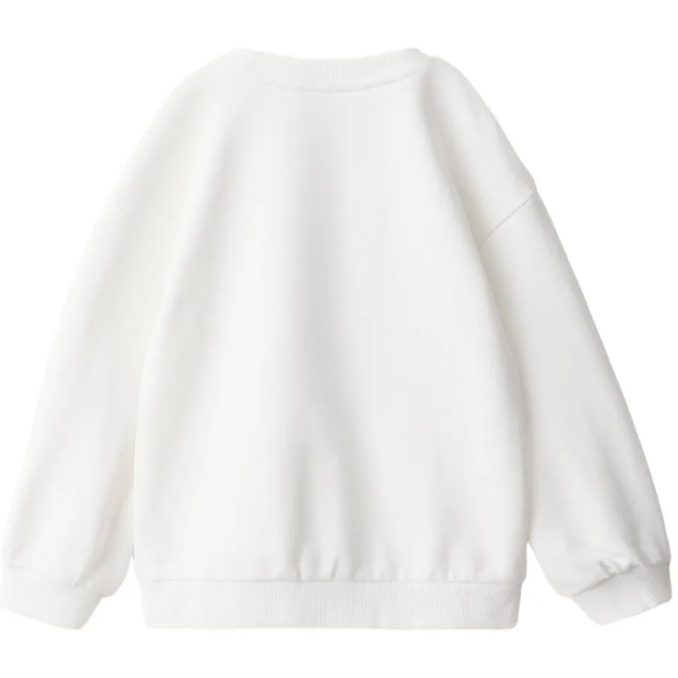 Mango Kids sweater met print - wit, foto 3