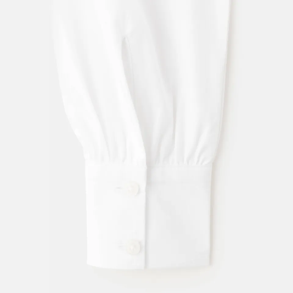 Mango Kids blouse met klassieke kraag wit, foto 8
