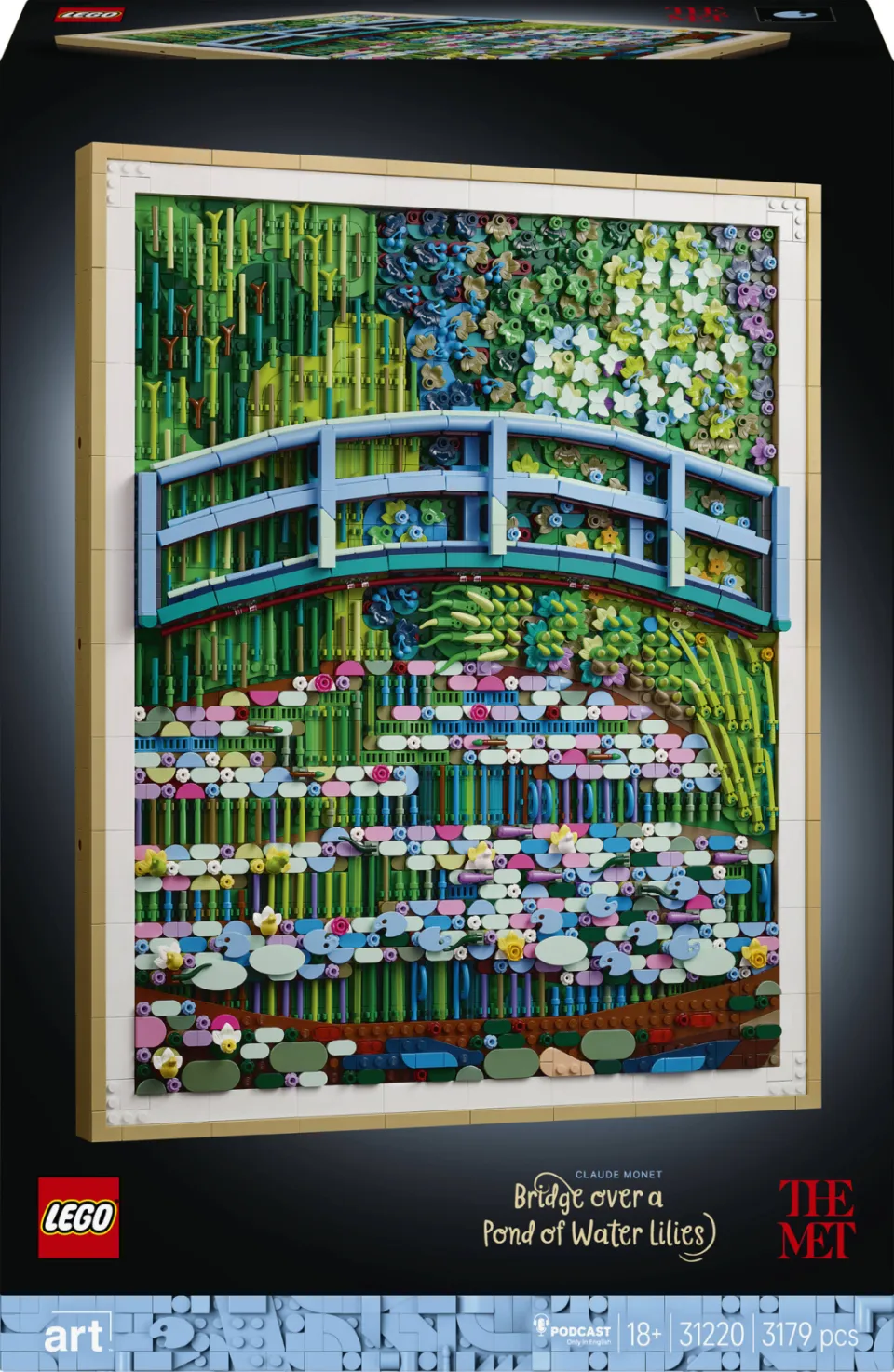 Lego Art Claude Monet – Brug over een Vijver met Waterlelies Set 31220, foto 5
