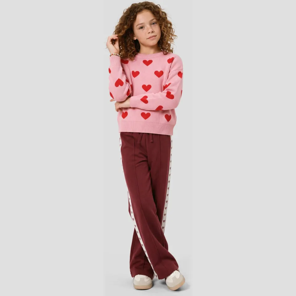Me & My Monkey joggingbroek donkerrood