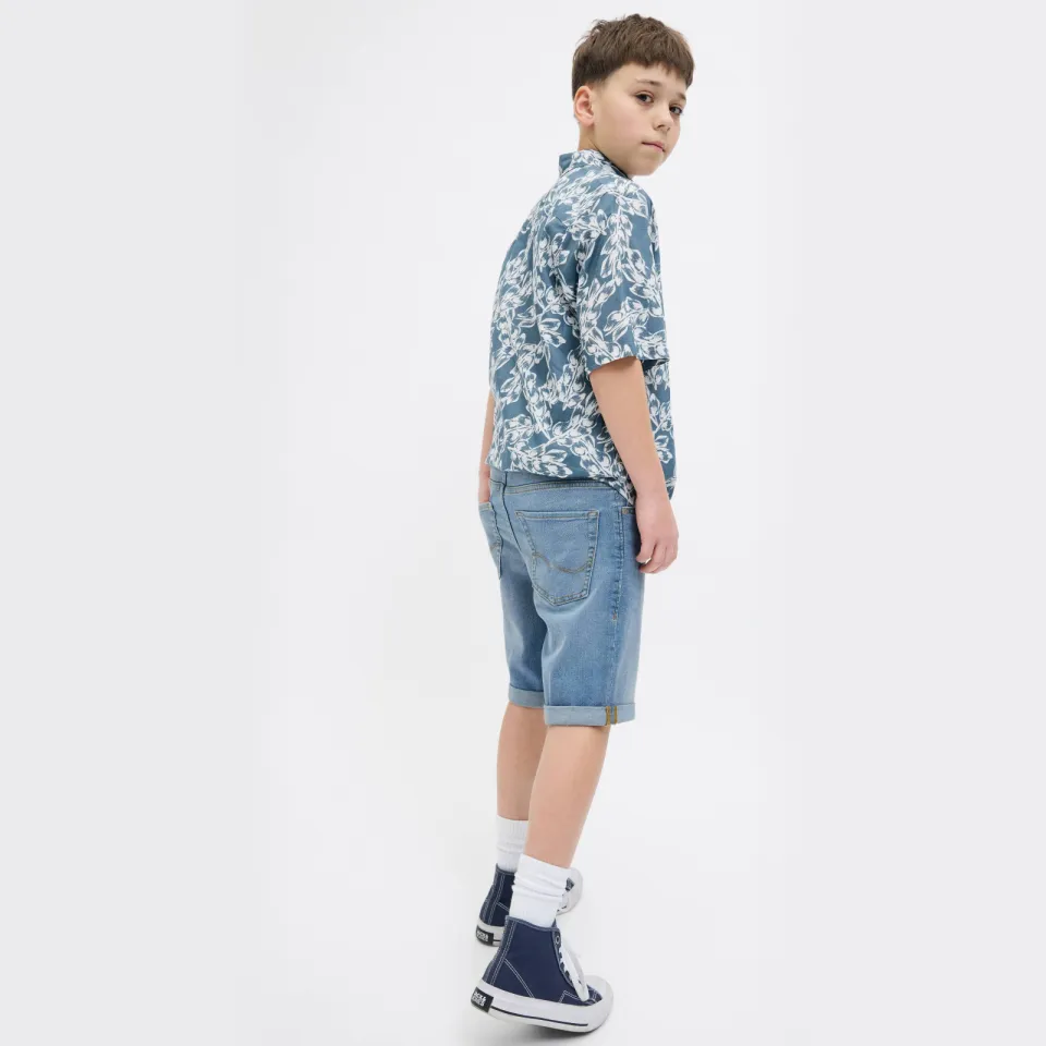 Jack & Jones jeansshort middenblauw blue denim, foto 4