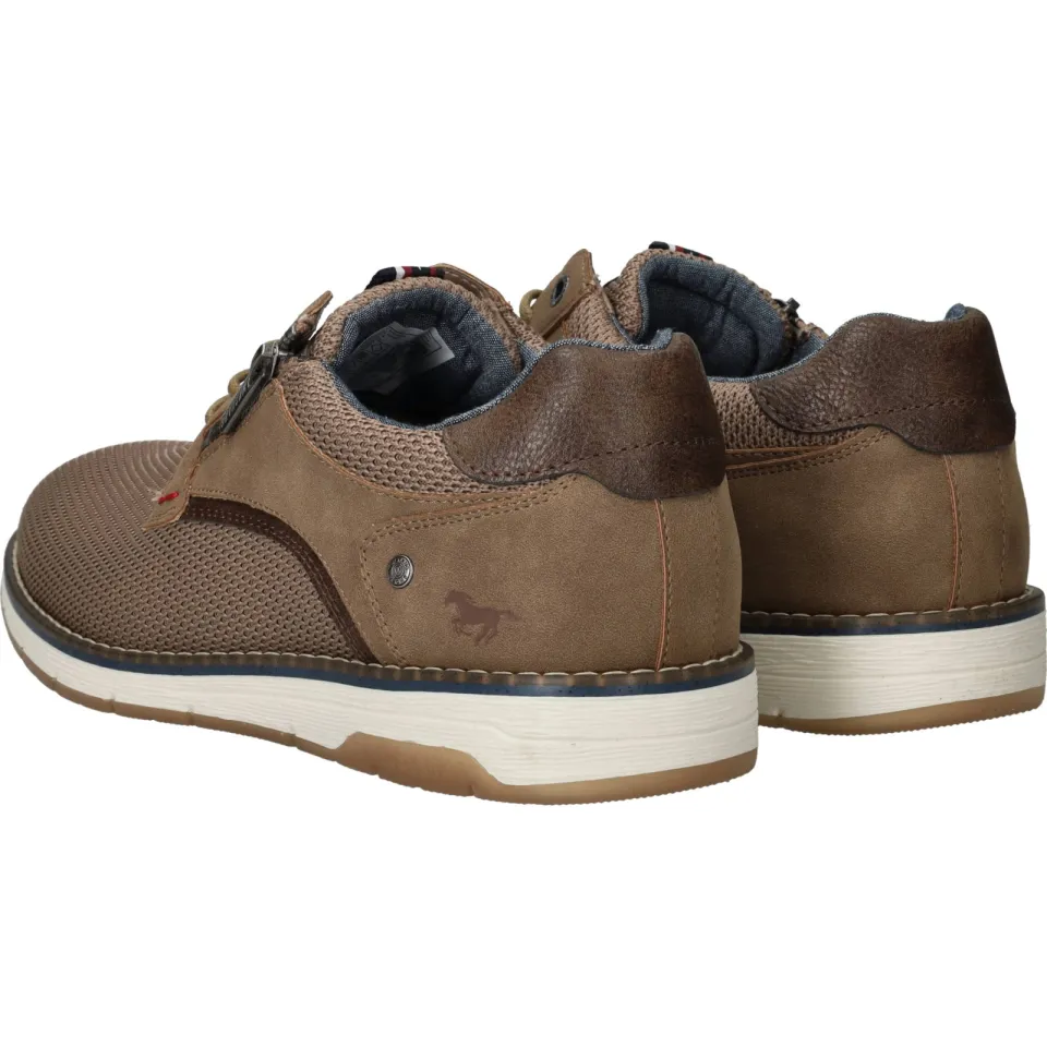 Mustang veterschoenen beige, foto 5