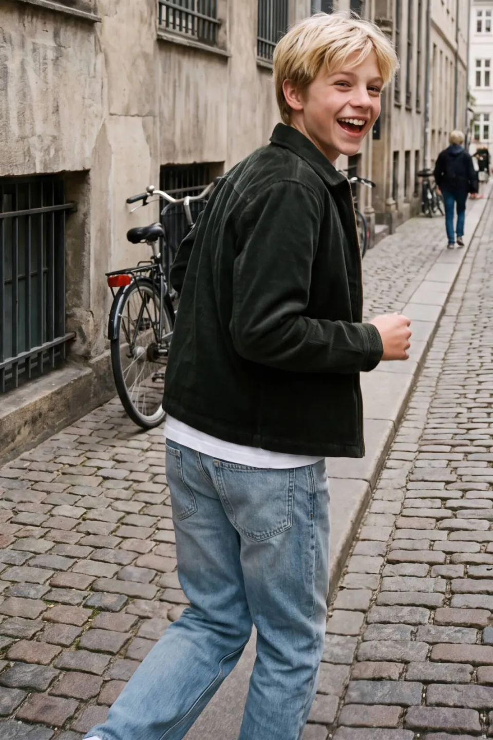 Jack & Jones JUNIOR corduroy overhemd - donkerbruin, foto 4