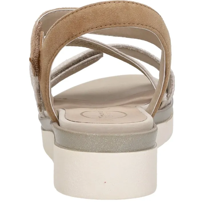Tamaris Comfort 88705 sandalen met sleehak beige, foto 4