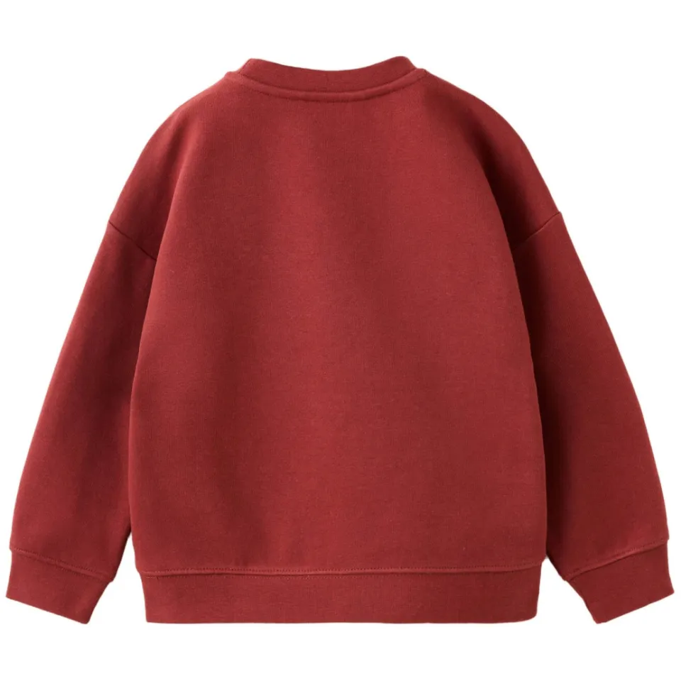 Mango Kids sweater met print - donkerrood, foto 3